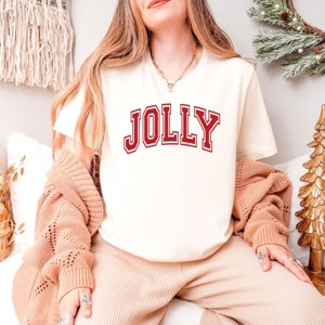 Simply Sage Market Jolly Varsity Thick Outline Short Sleeve Tee - 1 of 4