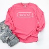 Luv U Text Message - Women's Garment Dyed Long Sleeve Graphic T-Shirt - 3 of 4