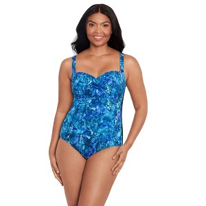 Trimshaper Women's Averi One-Piece Control Swimsuit - 1 of 3