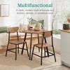 Best Choice Products 3-Piece Mid-Century Modern Round Dining Set w/ 2 Chairs, Angled Legs - 2 of 4