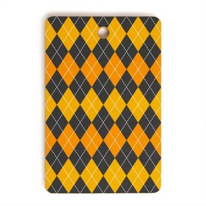 Avenie Halloween Collection Argyle Cutting Board Rectangle - Deny Designs - 1 of 3