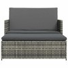 vidaXL Outdoor Furniture Set  PE Rattan 2-seater Modular - 3 of 4