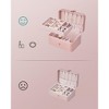 Jewelry Box, Travel Jewelry Case, 2-Layer Jewelry Holder Organizer, 4.6 x 6.3 x 3 Inches, Portable, Versatile Earring Storage - 3 of 4