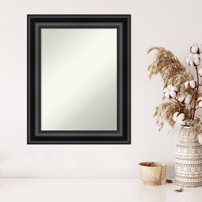 Grand Black Beveled Polystyrene Framed Bathroom Vanity Mirror