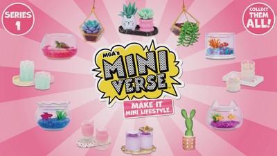Mga's Miniverse Make It Mini Lifestyle Series 1 Succulents Mini  Collectibles 3pk : Target