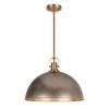 LamQee 1-Light Large Pendant Light Kitchen Island, Farmhouse Modern Dome Pendant Light Fixtures Ceiling Hanging Lighting Chandelier - 2 of 4