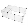 1 Set of PP Plastic Panels and 12 Pieces Translucent Pet Fences-Each Piece Size 35*35 Portable Large Plastic Courtyard Fences Small Animals - 4 of 4