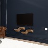 HomeStock Parametric 20 inch Floating Shelf TV Unit Modern Geometric Wooden Wall Piece Decor Natural Oak Color 3D Wavy Living and Gaming Room Shelf - 3 of 4