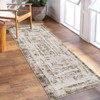Modern Area Rugs Non Slip Abstract Indoor Carpet Washable Contemporary Accent Rugs Foldable Low Pile Distressed Floor Mat for Kitchen Bedroom Office - 2 of 4