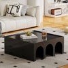 SKRAN Multifunctional 4-Tier Book Shelf & Coffee Table for Living Room Bedroom Dining Room Study Entryway, Creative Furniture Floor Bookshelf - 2 of 4