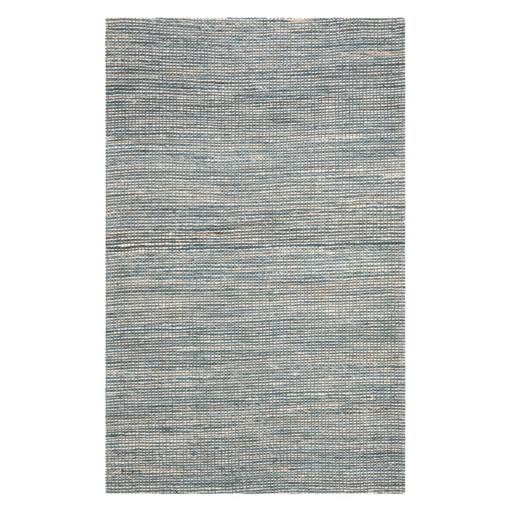 5'x8' Solid Area Rug Blue/Ivory - Safavieh