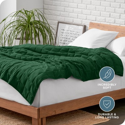 17 lb Forest Green Cotton Weighted Blanket for Kids