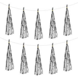Unique Bargains Party Tassel Garland Banner Paper Tassels DIY for Wedding 15 Pcs - 1 of 4