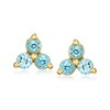 Ross-Simons 1.90 ct. t.w. Multi-Gemstone Jewelry Set: 3 Pairs Of Earrings in 18kt Gold Over Sterling - 4 of 4