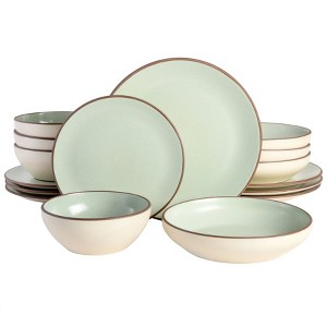 16pc Terracotta Contempo Classic Dinnerware Set - Gibson Elite - 1 of 4