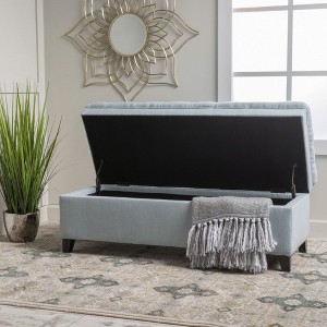CAVINAS 50" Storage Ottoman Bench for Bedroom,Tufted Storage Bench with Lift Top,Ottoman for Living Room,Entryway - 1 of 4