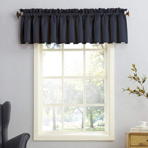 54x18 Seymour Energy Efficient Rod Pocket Curtain Valance Navy