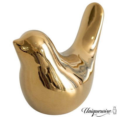 Uniquewise Bird Figurines Elegant Home Decor Pieces Countertop or Bookshelves Artistic Decorations & Collectible Knick-Knacks