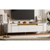 74.8" TV Stand with 4 Drawers, Sideboard Cabinet with 2 Spacious Cabinets and Five Metal Legs for Living Room - 4 of 4