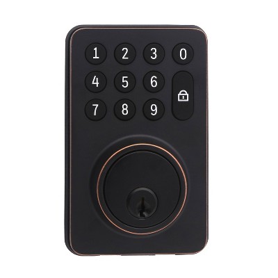 Honeywell Digital Deadbolt Door Lock With Electronic Keypad - Matte Silver  : Target