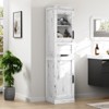 66.9" Pantry Cabinet with Drawer – Freestanding Kitchen Storage Buffet Cabinet with 4 Shelves, 4 Door-Antique White - 3 of 4