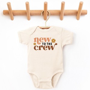 The Juniper Shop Boho New To The Crew Baby Short Sleeve Bodysuit - 1 of 4