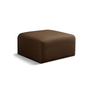 Meridian Furniture,Arc Velvet Ottoman - 1 of 4