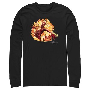 Men's Marvel Spider-Man: No Way Home Gold Web Shot Long Sleeve Shirt - 1 of 4