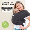 KeaBabies D-Lite Baby Wrap Carrier, Adjustable Baby Carrier, Baby Sling, Newborn, Infant, Toddler 7-44lbs - 3 of 4