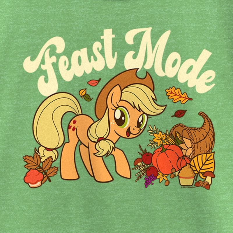 Girl's My Little Pony: Friendship is Magic Applejack Feast Mode T-Shirt, 2 of 5