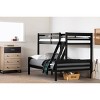 Induzy Solid Wood Kids' Bunk Beds Matte Black - South Shore: Twin Loft Bed, Unupholstered, Ages 0-9, No Box Spring Needed - 3 of 4