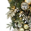 Puleo 28" Pre-Lit Adorned Artificial Banister Swag with 70 Warm White Lights - 2 of 4