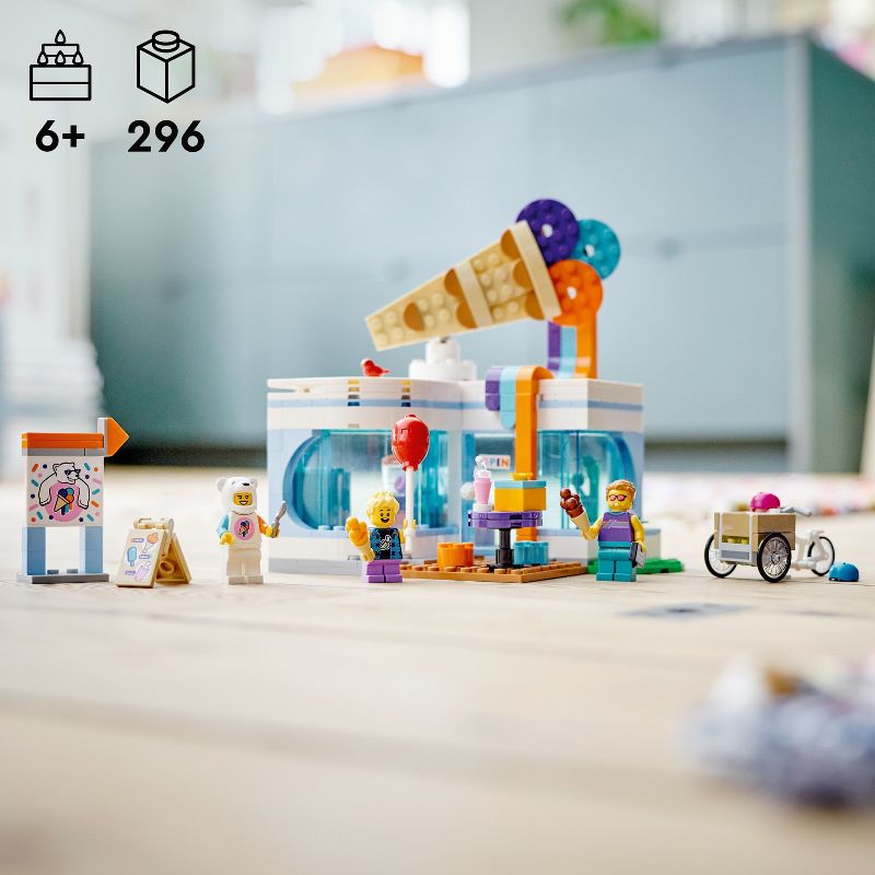 LEGO City Ice-Cream Shop Pretend Building Toy Set 60363, 3 of 9