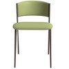 LeisureMod Aspen Modern Dining Chairs, Upholstered Leather Kitchen Room Chairs, with Metal Legs, Stylish and Ergonomic Design - 4 of 4