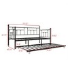 Black Victorian Twin Daybed with Trundle, Sofa Bed for Guest Room or Living Room - 4 of 4