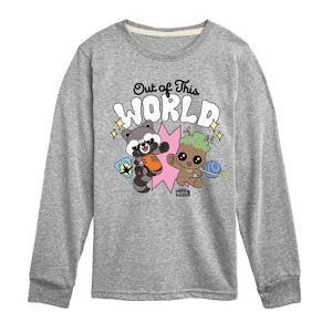 Boys' - Marvel - Guardians of the Galaxy Out Of This World Long Sleeve Graphic T-Shirt - 1 of 4