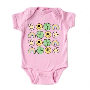 The Juniper Shop Smiley Clover Daisy Baby Bodysuit - 1 of 3