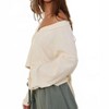 Women's Cutout Back Adjustable Tie Pullover Crop Top - BUCKETLIST - 2 of 3