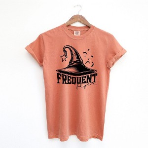 Simply Sage Market Women's Frequent Flyer Hat Short Sleeve Garment Dyed Tee - 1 of 2