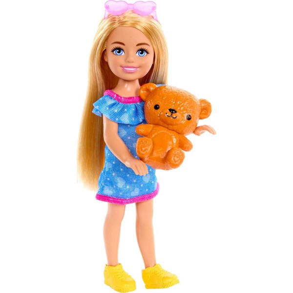 Set de muñecas hermanas Barbie 11.7" con ropa y accesorios, incluye Barbie, Skipper, Stacie y Chelsea 3