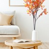 Unique Bargains Plastic Flexible Adjustment Realistic Artificial Plants 42" 2 Pcs - 3 of 4