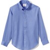 Lands' End School Uniform Kids Long Sleeve No Iron Pinpoint Dress Shirt - 2 of 4