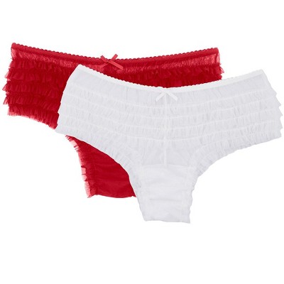 Veil Mesh Ruffle Panty 2-Pack