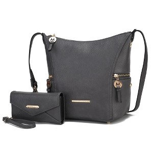 MKF Collection Lux Vegan Leather Women’s Hobo Bag with Wallet by Mia K - 1 of 4