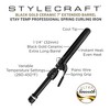 Stay-Temp Black Gold Ceramic Extended Barrel Curling Iron - 3 of 4