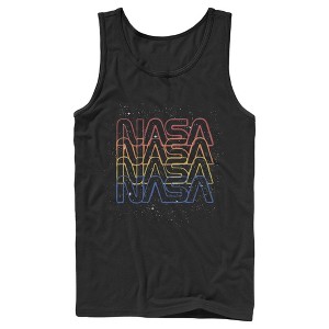 Men's NASA Rainbow Repeat Logo Tank Top - 1 of 4