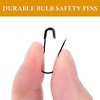 Unique Bargains Knitting Clothing Tag DIY Craft Project Metal Small Safety Pins Black 100 Pcs - 4 of 4