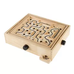 Toy Time Classic Wood Tabletop Labyrinth Maze Game