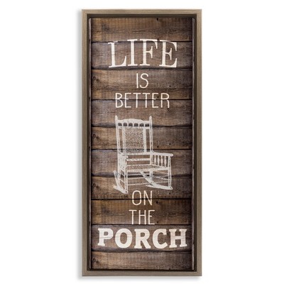 Stupell Industries Porch Life Country Rustic, 15" x 31"