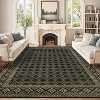 Washable Rug - Diamond Print Carpet with Non-Slip Backing Soft Low Pile Thin Foldable Indoor Carpet for Living Room Dining Room Bedroom - 4 of 4